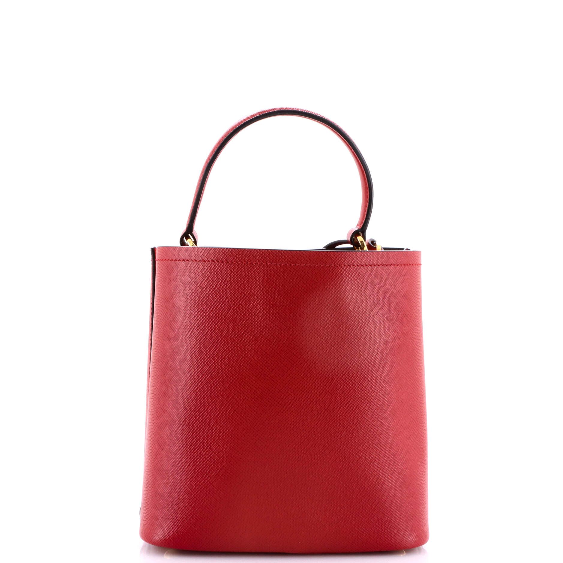Prada Panier Bucket Bag Saffiano Leather Medium Size ONE SIZE - 2 Thumbnail