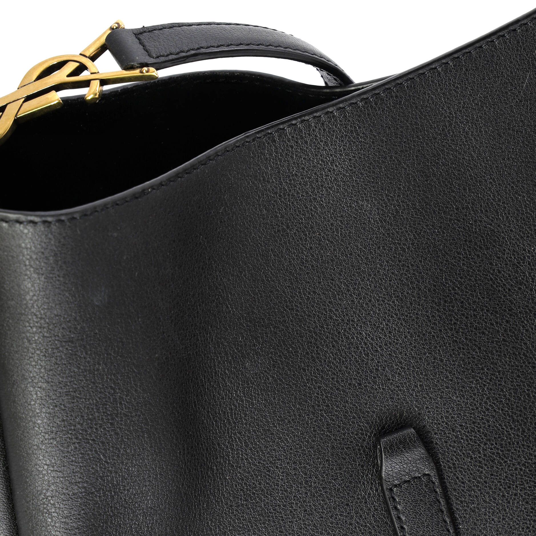 Saint Laurent Paris Le 5 a 7 Supple Hobo Leather Small Size ONE SIZE - 6 Thumbnail