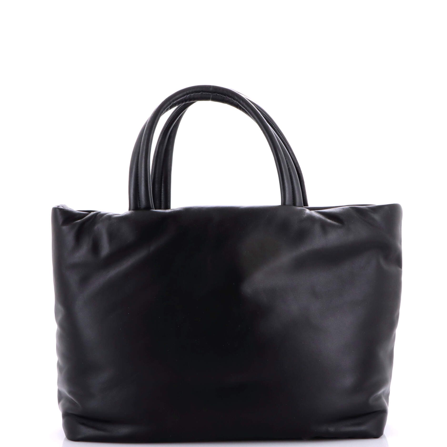Saint Laurent Paris Debossed Logo Tote Padded Leather Size ONE SIZE - 2 Thumbnail
