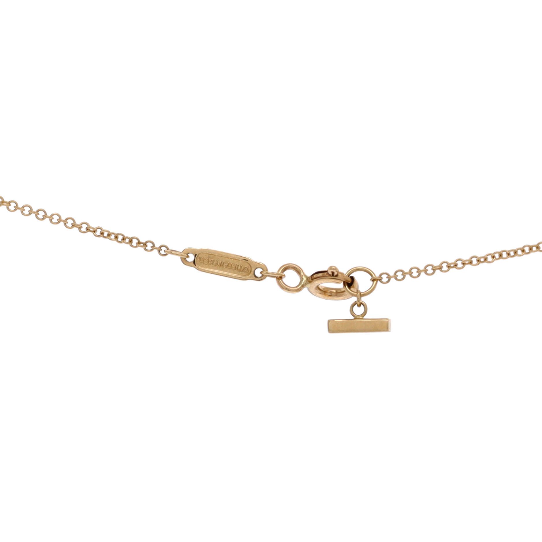 Tiffany & Co. T Smile Pendant Necklace 18K Yellow Gold with Diamonds Small Size ONE SIZE - 2 Thumbnail