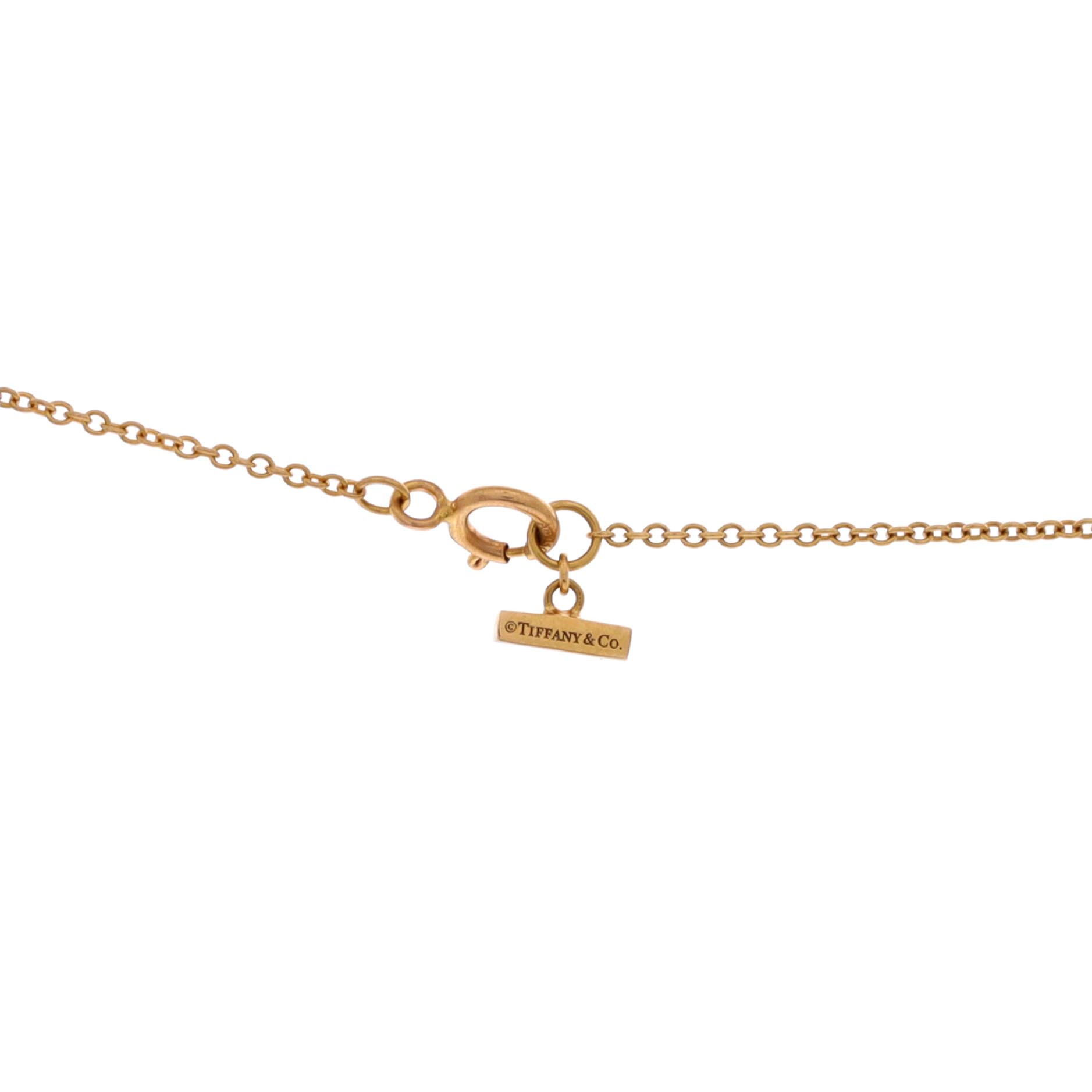 Tiffany & Co. T Circle Pendant Necklace 18K Yellow Gold with Onyx and Diam Size ONE SIZE - 3 Thumbnail