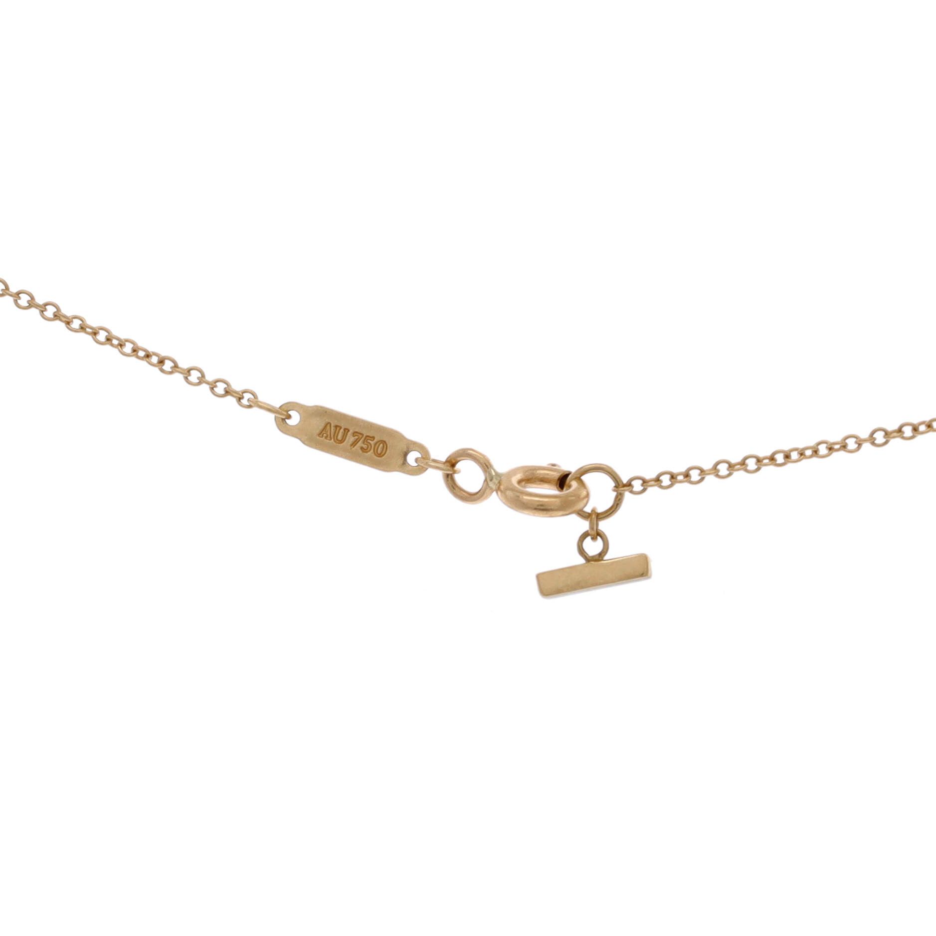 Tiffany & Co. T Smile Pendant Necklace 18K Yellow Gold Small Size ONE SIZE - 2 Thumbnail