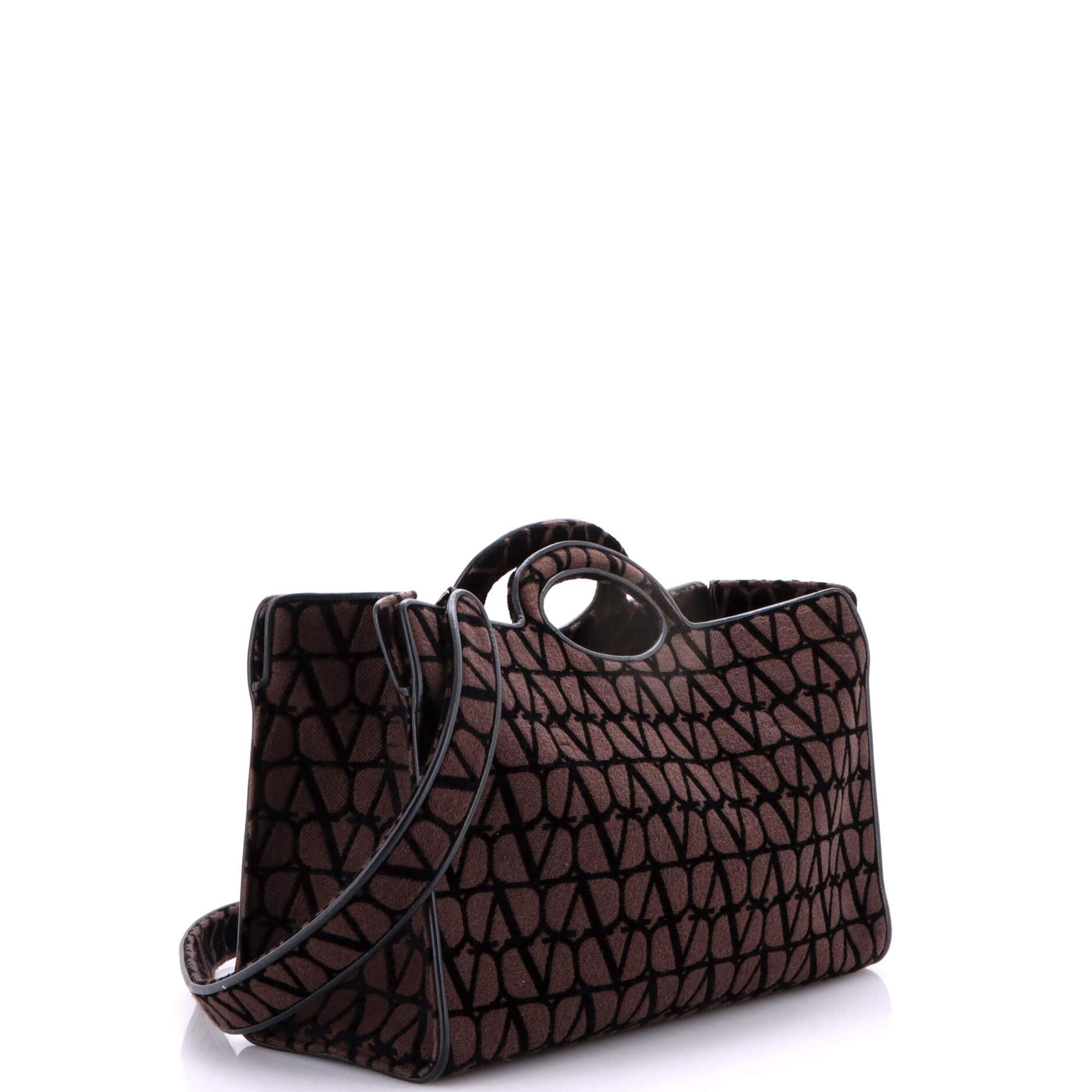 Valentino Le Troisieme Tote Toile Iconograph Fabric Medium Size ONE SIZE - 2 Thumbnail