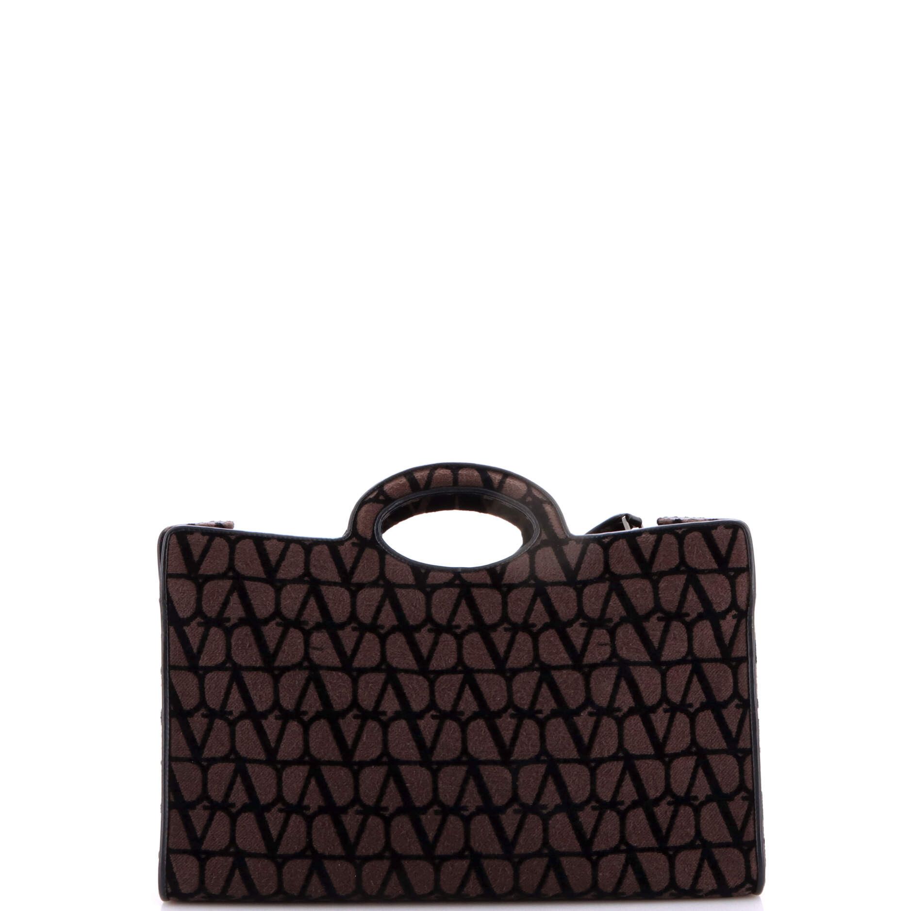Valentino Le Troisieme Tote Toile Iconograph Fabric Medium Size ONE SIZE - 3 Thumbnail