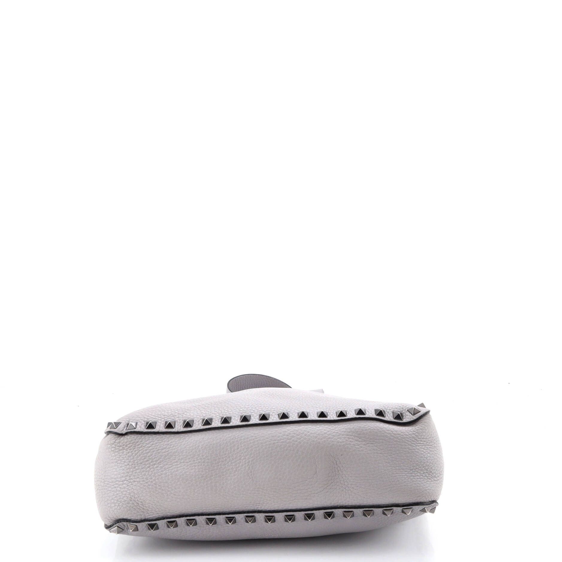 Valentino Rockstud Flip Lock Messenger Bag Leather Small Size ONE SIZE - 3 Thumbnail