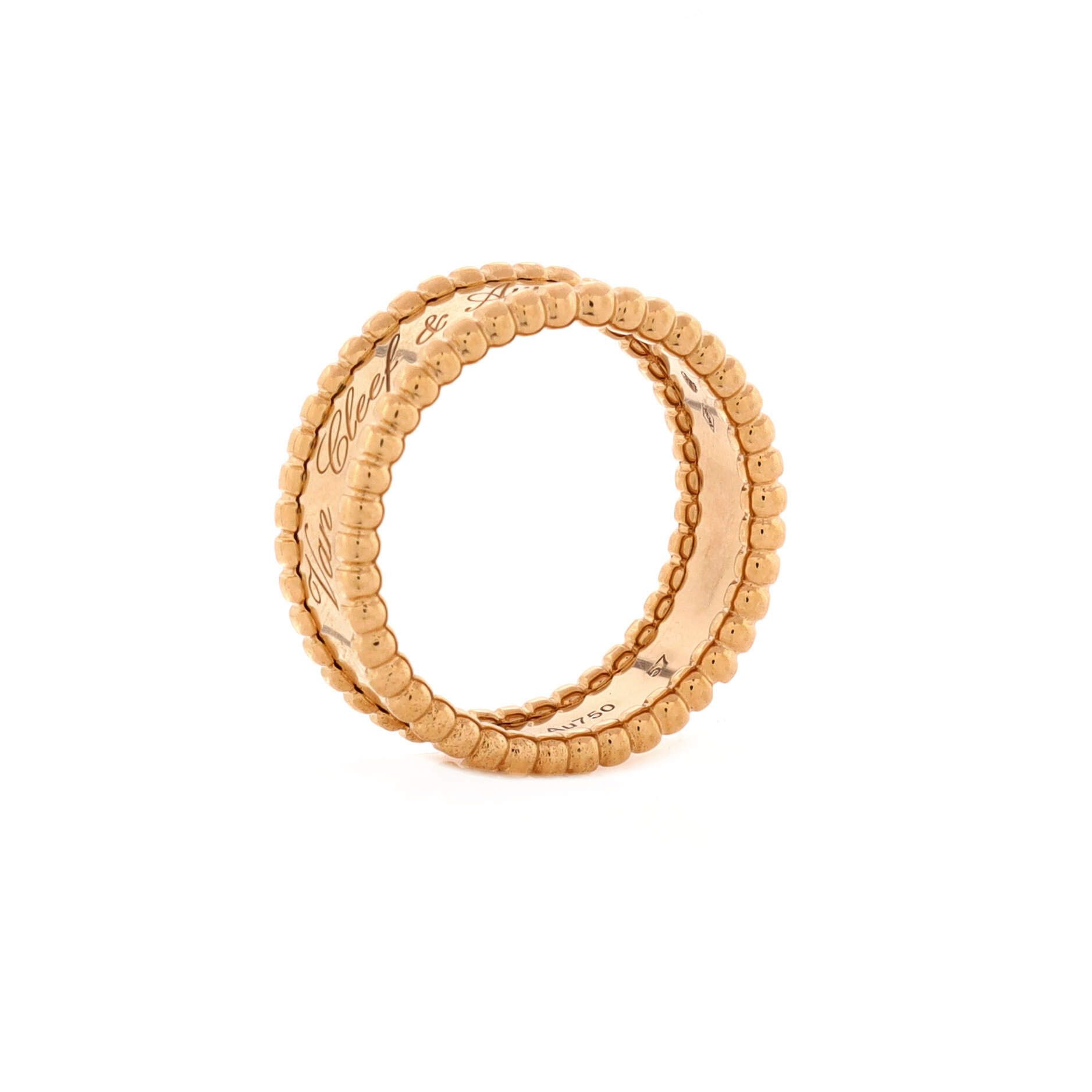 Van Cleef & Arpels Perlee Signature Ring 18K Yellow Gold Size ONE SIZE - 2 Thumbnail
