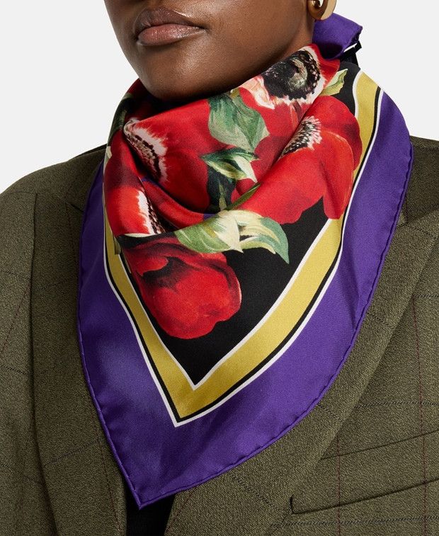 Dolce & Gabbana Silk square scarf Size ONE SIZE - 2 Thumbnail