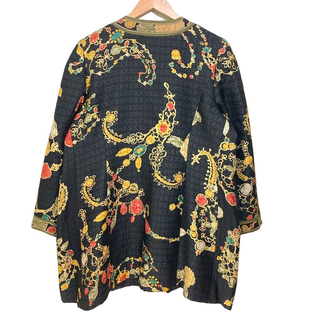 Other Other LEONARD FASHION Flower Jewelry Print Collarless Coat Others Outerwear DUTY FREE for USA Size ONE SIZE - 2 Thumbnail