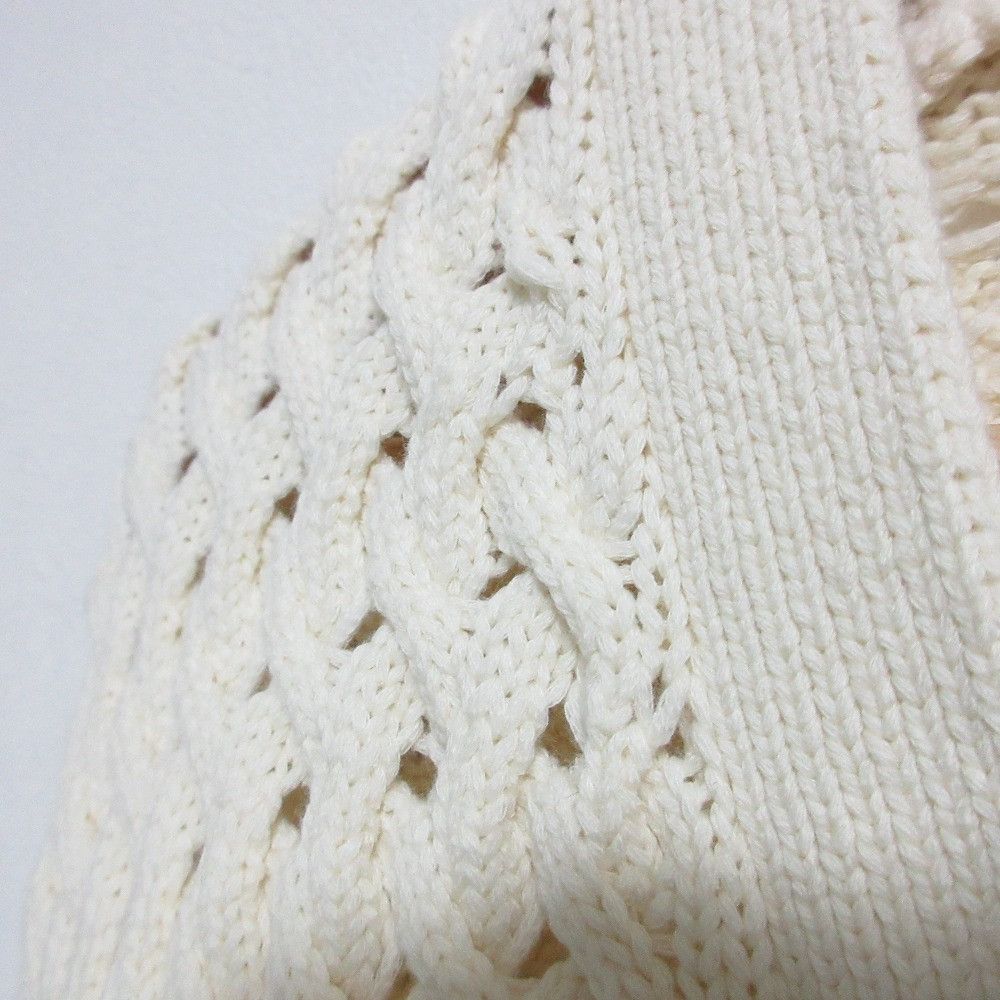 Theory Theory Theory VNK CABLE CARDI ROUNDED COTTON Knit Cardigan Cotton Textile Tops DUTY FREE for USA Size ONE SIZE - 3 Thumbnail
