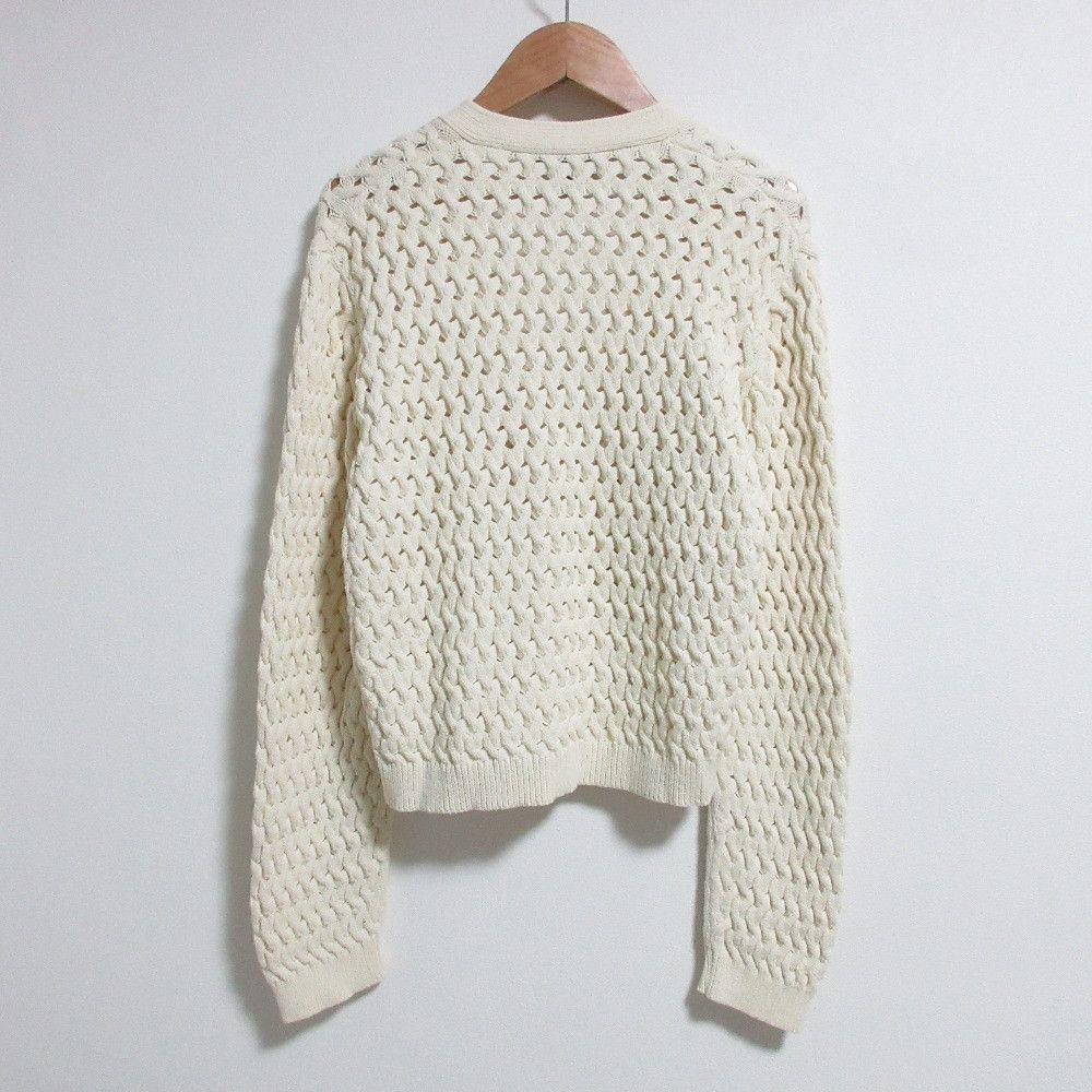 Theory Theory Theory VNK CABLE CARDI ROUNDED COTTON Knit Cardigan Cotton Textile Tops DUTY FREE for USA Size ONE SIZE - 2 Thumbnail