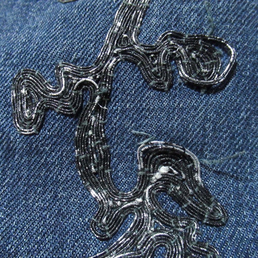 Gucci Gucci Gucci Flower Embroidery Denim Pants Textile Jeans DUTY FREE for USA Size ONE SIZE - 9 Thumbnail