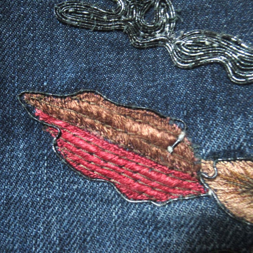 Gucci Gucci Gucci Flower Embroidery Denim Pants Textile Jeans DUTY FREE for USA Size ONE SIZE - 8 Thumbnail