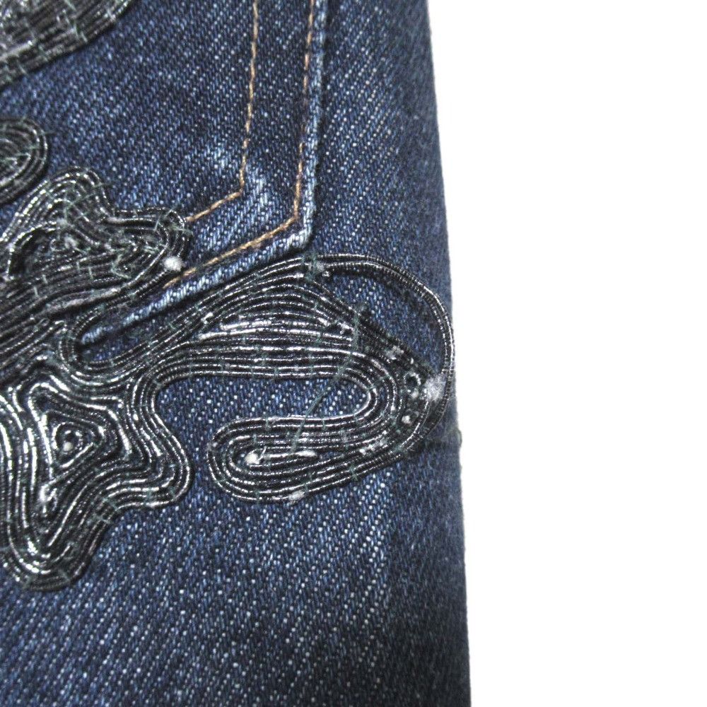 Gucci Gucci Gucci Flower Embroidery Denim Pants Textile Jeans DUTY FREE for USA Size ONE SIZE - 9 Thumbnail
