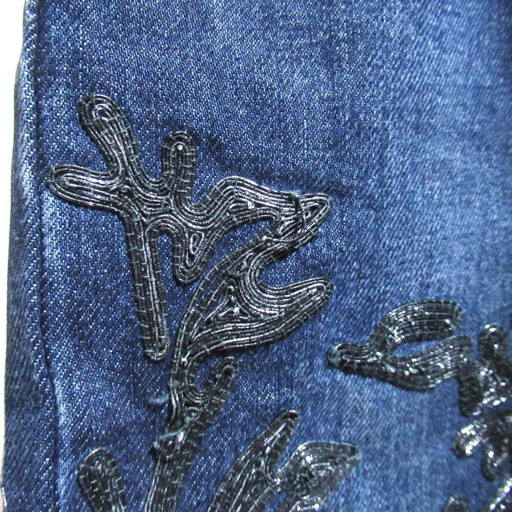 Gucci Gucci Gucci Flower Embroidery Denim Pants Textile Jeans DUTY FREE for USA Size ONE SIZE - 8 Thumbnail