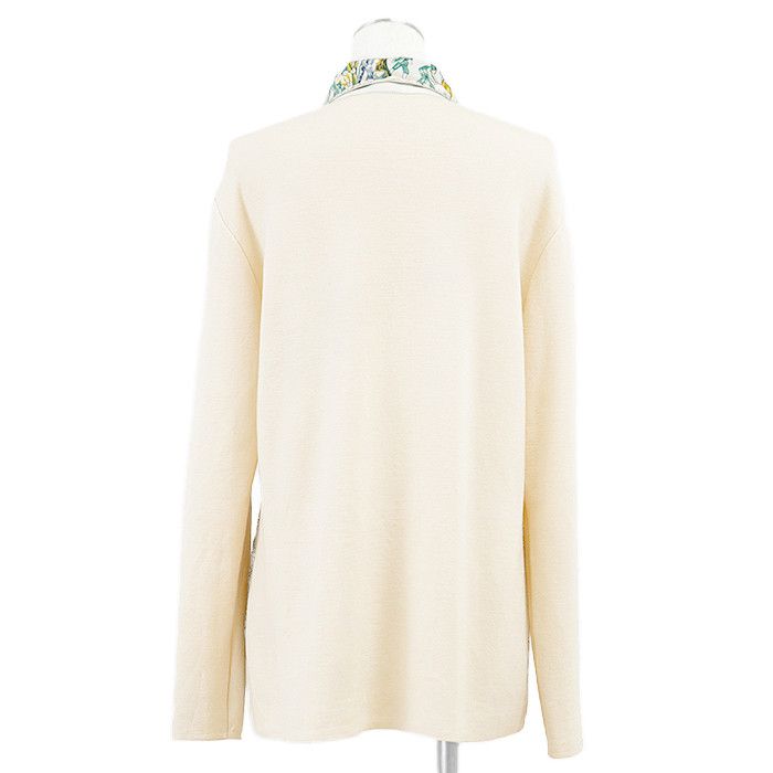Hermes Hermes Hermes NEIGE D'ANTAN Silk Wool Pullover Textile Tops DUTY FREE for USA Size ONE SIZE - 6 Thumbnail