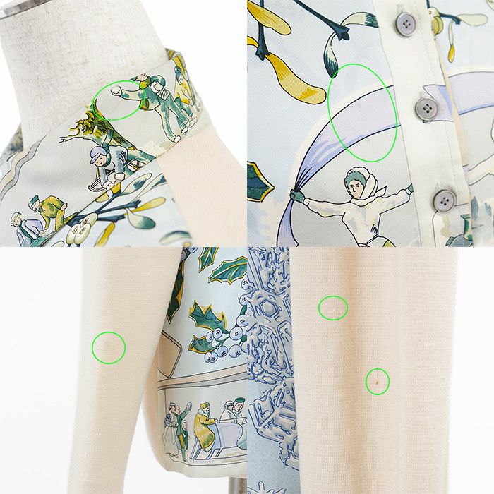 Hermes Hermes Hermes NEIGE D'ANTAN Silk Wool Pullover Textile Tops DUTY FREE for USA Size ONE SIZE - 8 Thumbnail