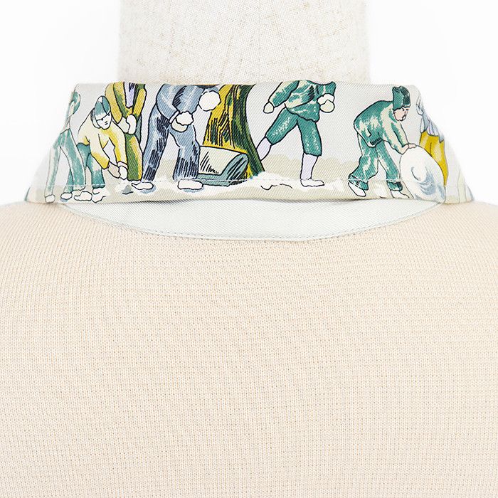 Hermes Hermes Hermes NEIGE D'ANTAN Silk Wool Pullover Textile Tops DUTY FREE for USA Size ONE SIZE - 13 Thumbnail