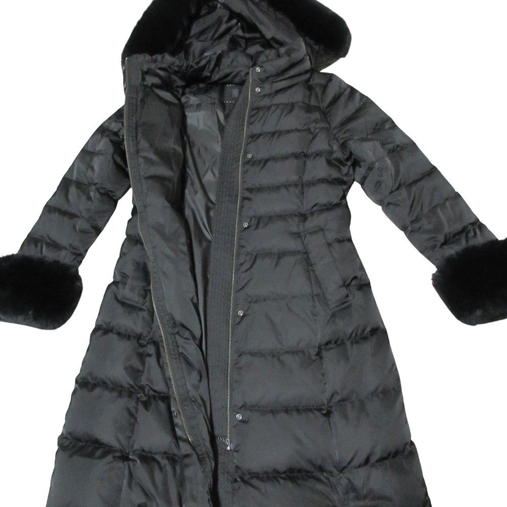 Other Other TO BE CHIC Fur Taffeta Long Down Coat Textile Outerwear DUTY FREE for USA Size ONE SIZE - 6 Thumbnail