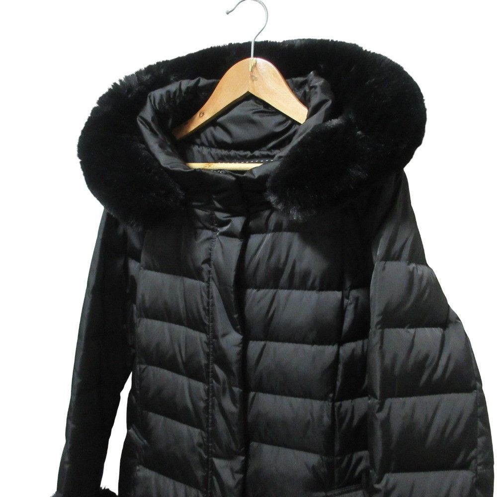 Other Other TO BE CHIC Fur Taffeta Long Down Coat Textile Outerwear DUTY FREE for USA Size ONE SIZE - 4 Thumbnail