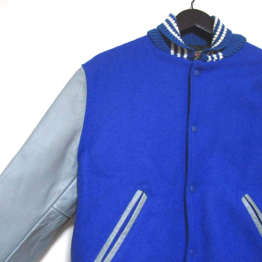 Other Other SKOOKUM Wool Leather Stadium Jacket Textile Outerwear DUTY FREE for USA Size ONE SIZE - 3 Thumbnail