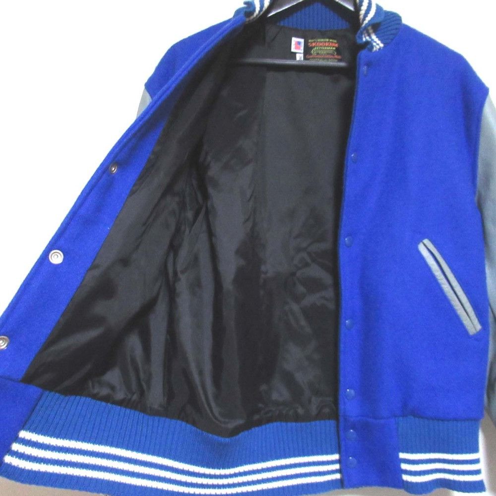 Other Other SKOOKUM Wool Leather Stadium Jacket Textile Outerwear DUTY FREE for USA Size ONE SIZE - 4 Thumbnail