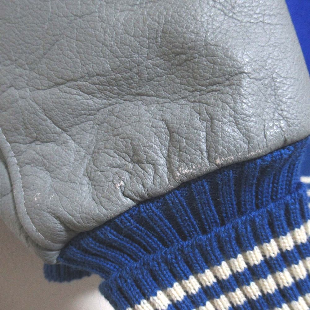 Other Other SKOOKUM Wool Leather Stadium Jacket Textile Outerwear DUTY FREE for USA Size ONE SIZE - 6 Thumbnail