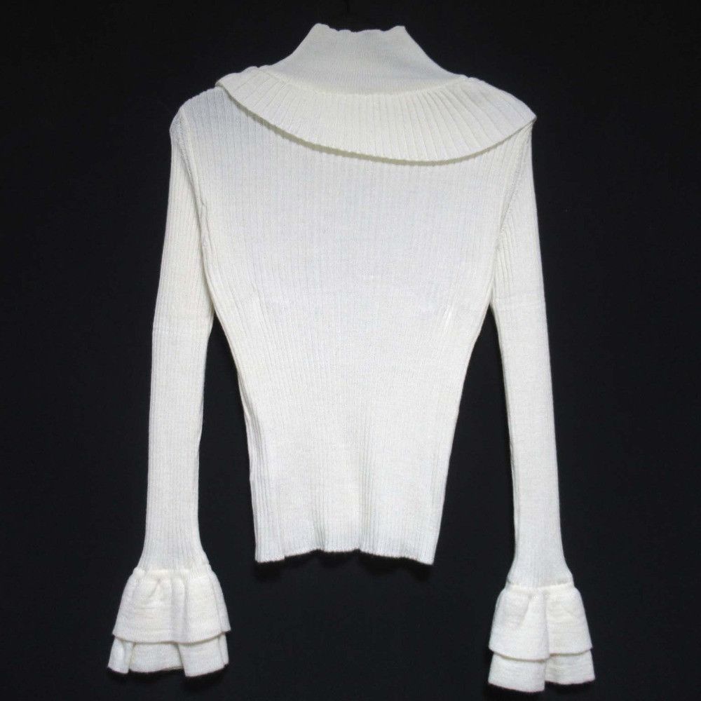 Other Other cygne High Neck Frill Knit Sweater Textile Tops DUTY FREE for USA Size ONE SIZE - 2 Thumbnail