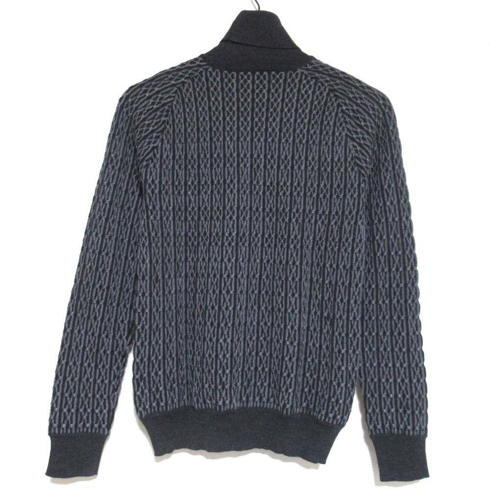 Yves Saint Laurent Yves Saint Laurent Yves Saint Laurent Patterned Knit Turtleneck Sweater Textile Tops DUTY FREE for USA Size ONE SIZE - 2 Thumbnail