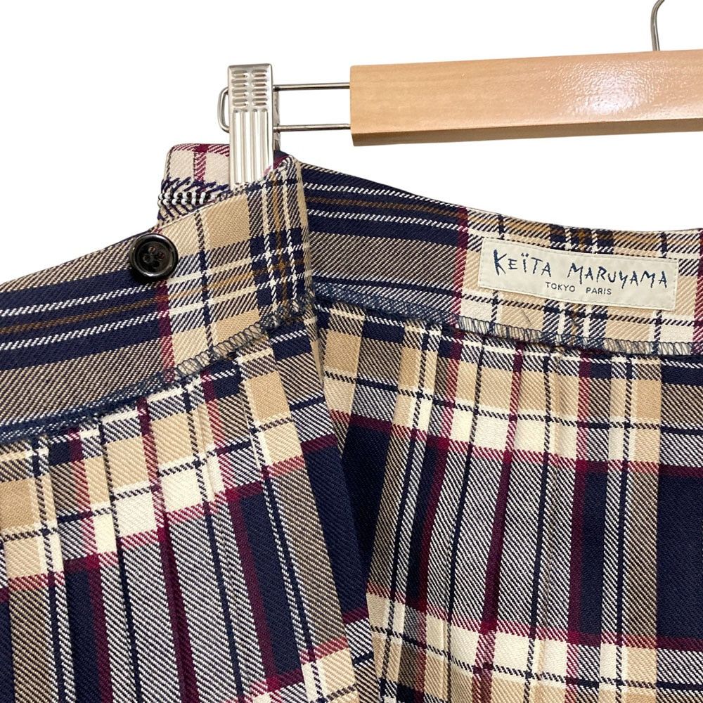 Other Other KEITA MARUYAMA Beads Embroidery Check Pleated Skirt Textile Skirts DUTY FREE for USA Size ONE SIZE - 8 Thumbnail