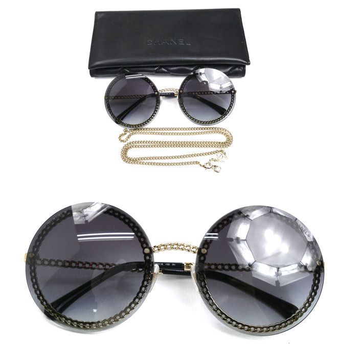Chanel Chanel Chanel 4245 Sunglasses Metal Sunglasses 4245 DUTY FREE for USA Size ONE SIZE - 8 Thumbnail