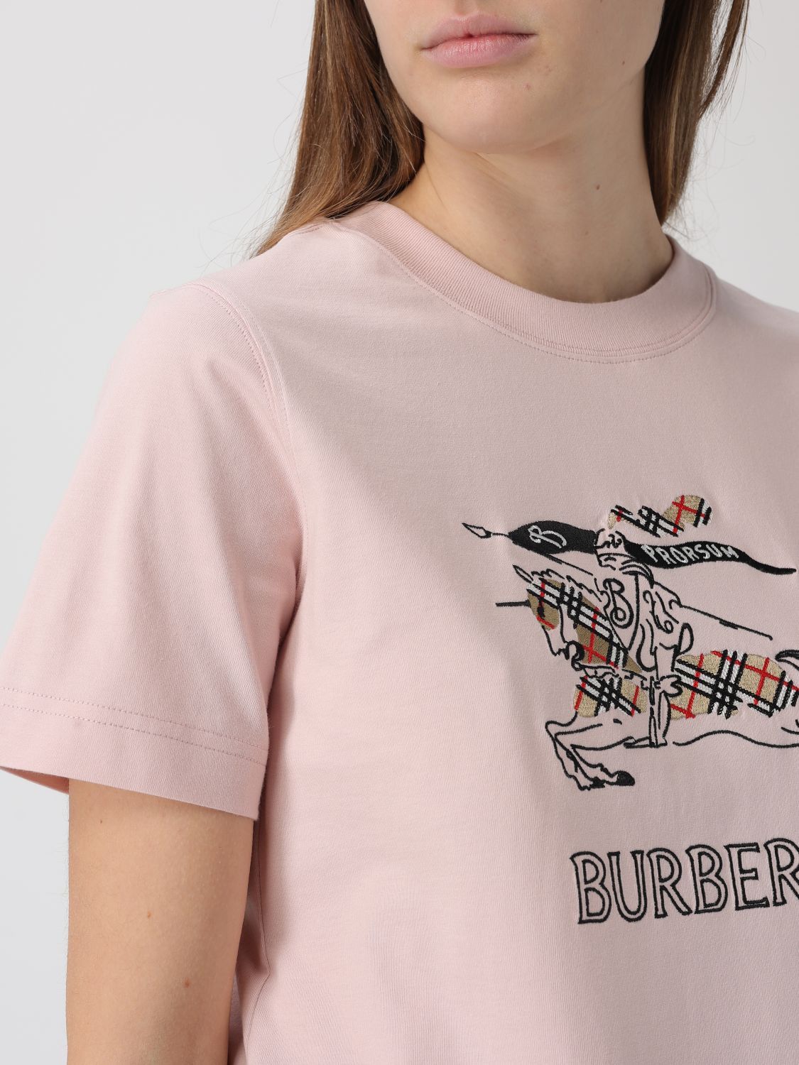 Burberry Burberry T-Shirt Woman Lilac Size M / US 6-8 / IT 42-44 - 4 Thumbnail
