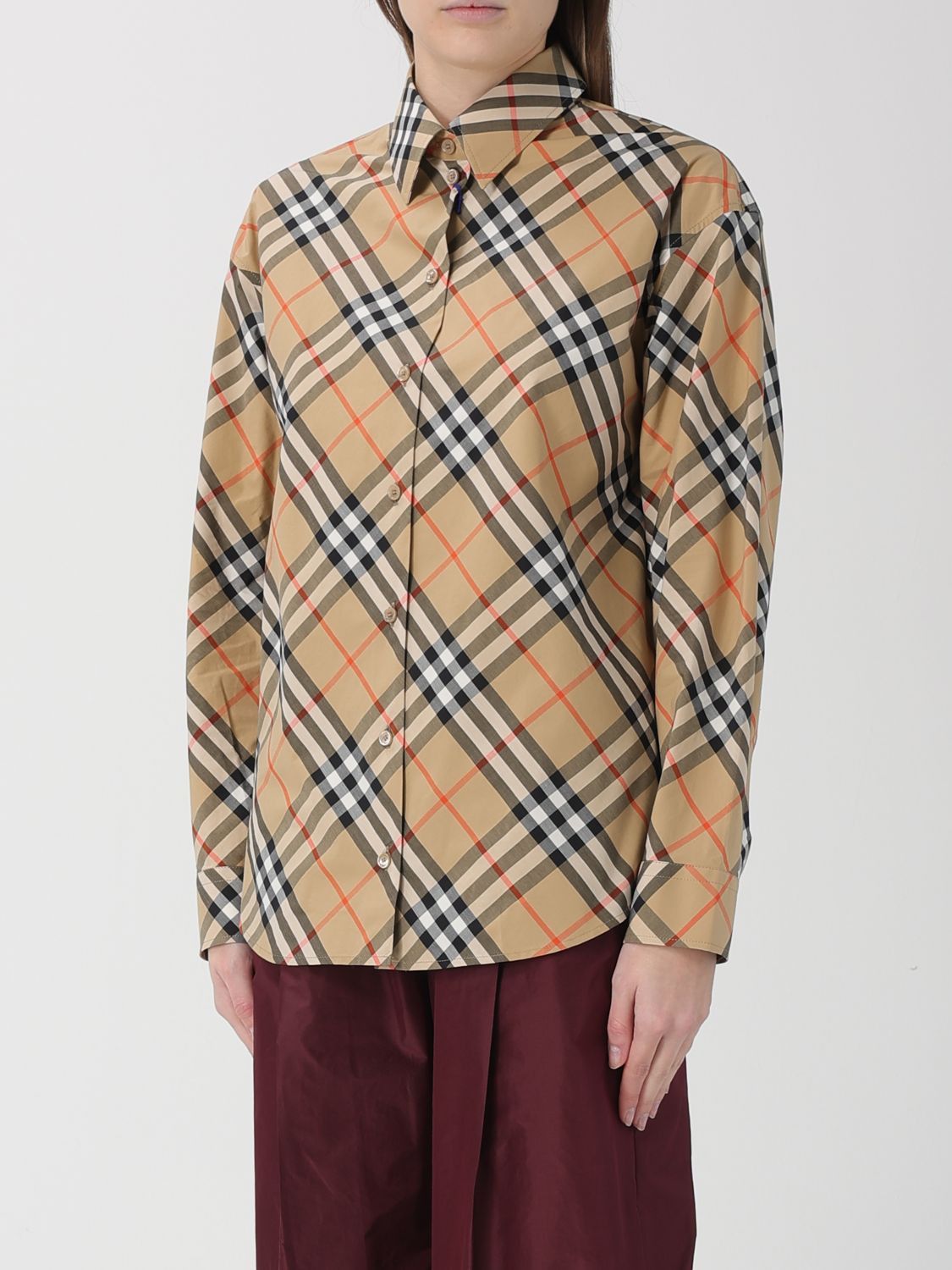 Burberry Burberry Shirt Woman Sand Size M / US 6-8 / IT 42-44 - 4 Thumbnail