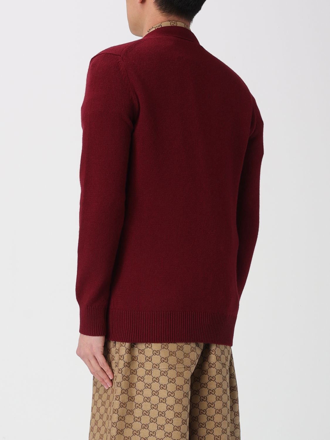 Gucci Gucci Sweater Men Burgundy Size US L / EU 52-54 / 3 - 3 Thumbnail