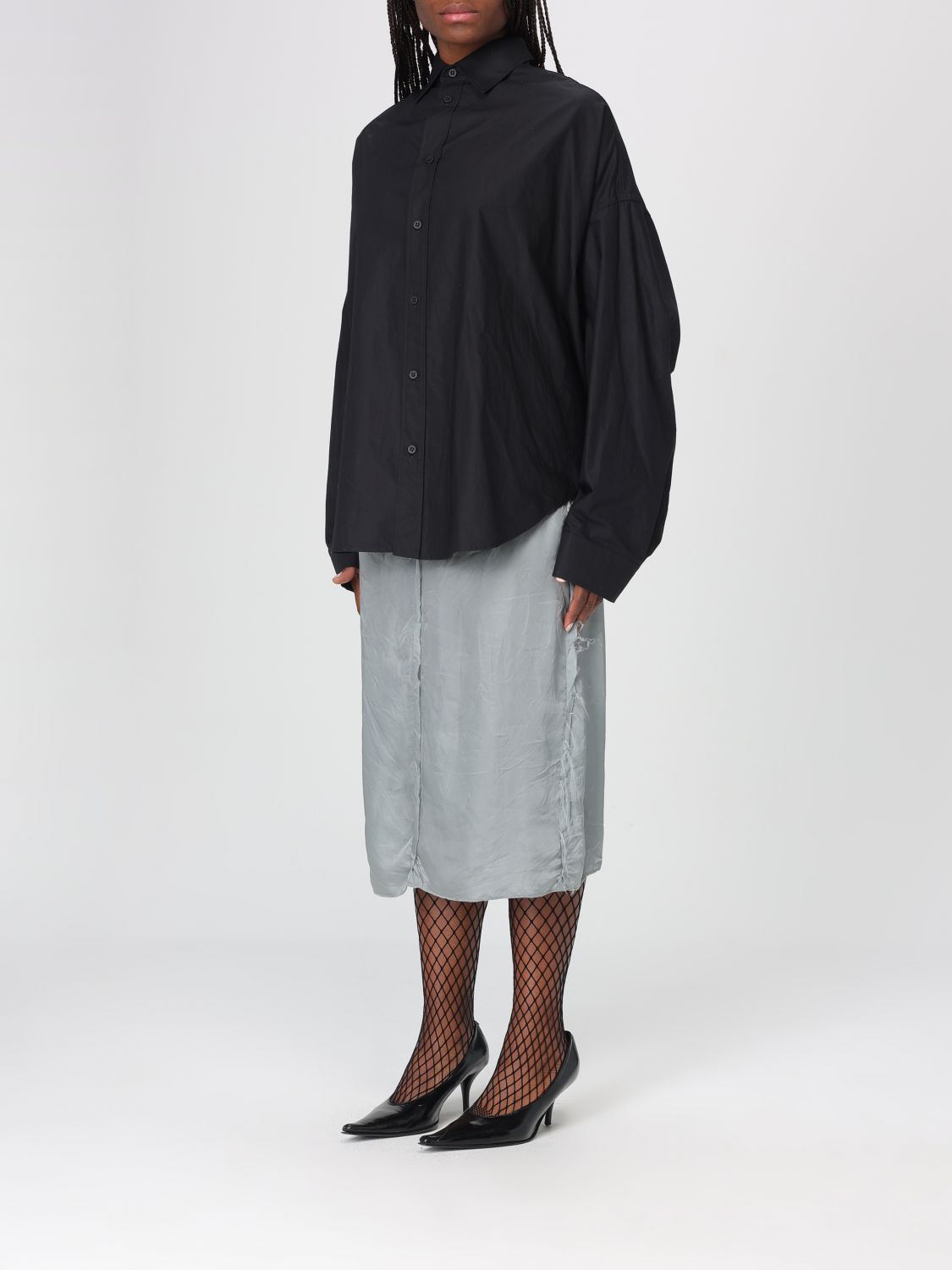 Balenciaga Balenciaga Shirt Woman Black Size XS / US 0-2 / IT 36-38 - 4 Thumbnail