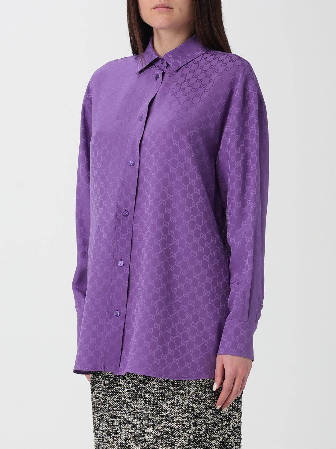 Gucci Gucci Shirt Woman Violet Size M / US 6-8 / IT 42-44 - 4 Thumbnail