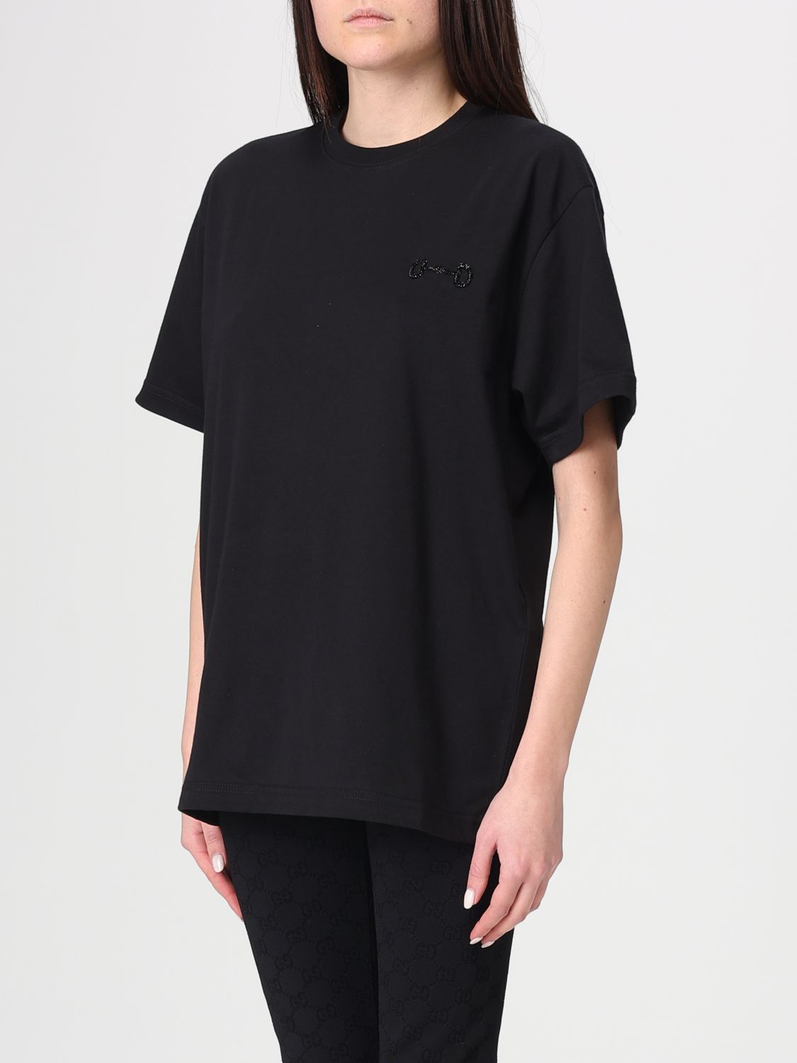 Gucci Gucci T-Shirt Woman Black Size XS / US 0-2 / IT 36-38 - 3 Thumbnail