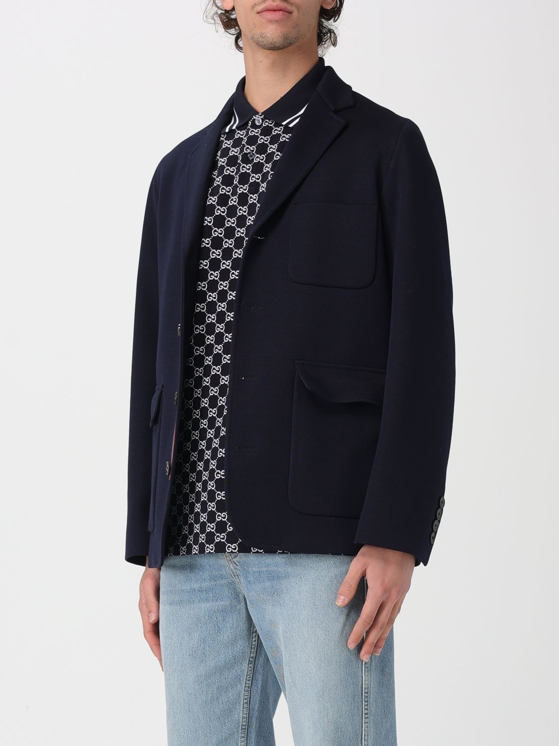 Gucci Gucci Jacket Men Blue Size US XL / EU 56 / 4 - 4 Thumbnail