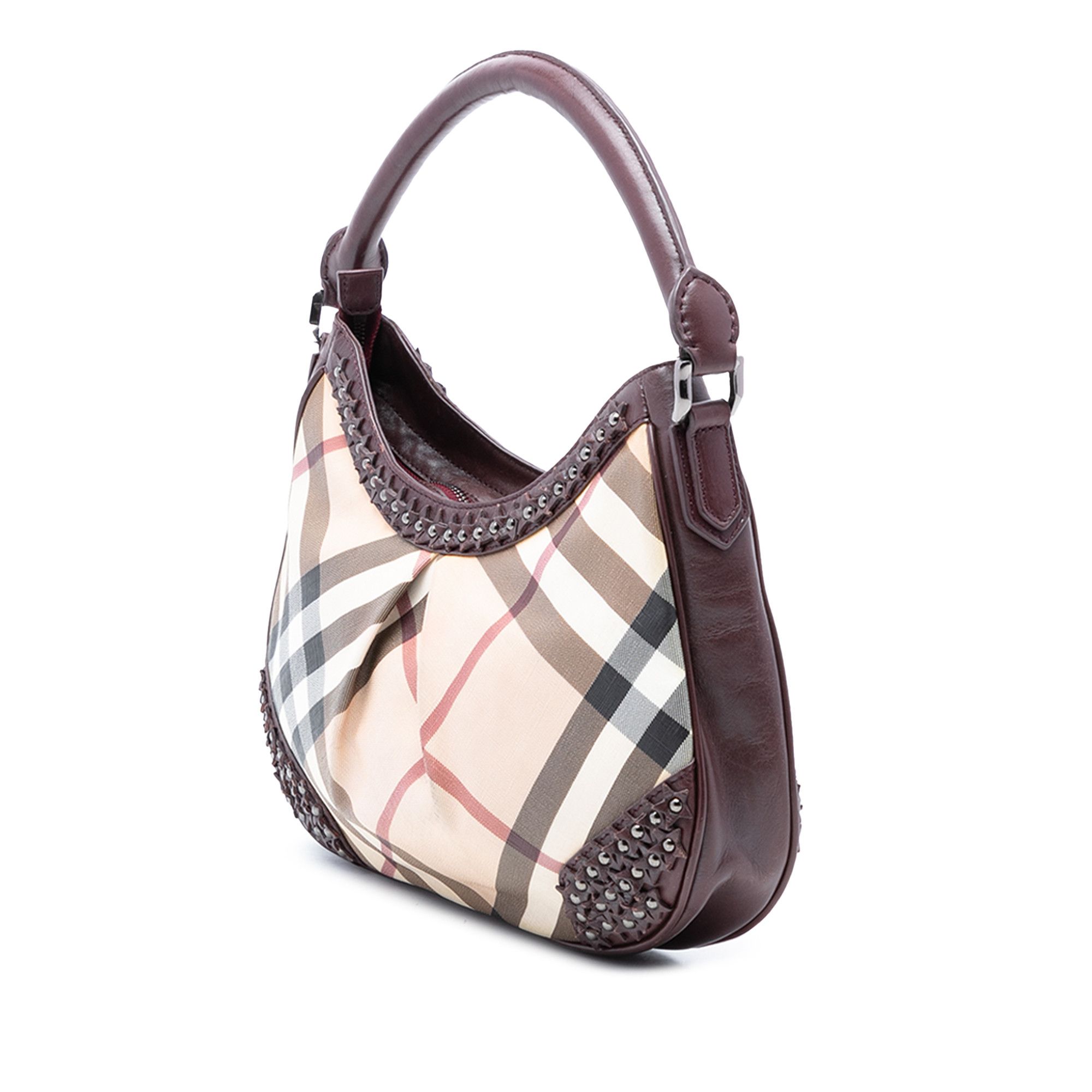 Burberry Burberry Supernova Check Coated Canvas Star Studded Hernville Hobo Size ONE SIZE - 2 Thumbnail