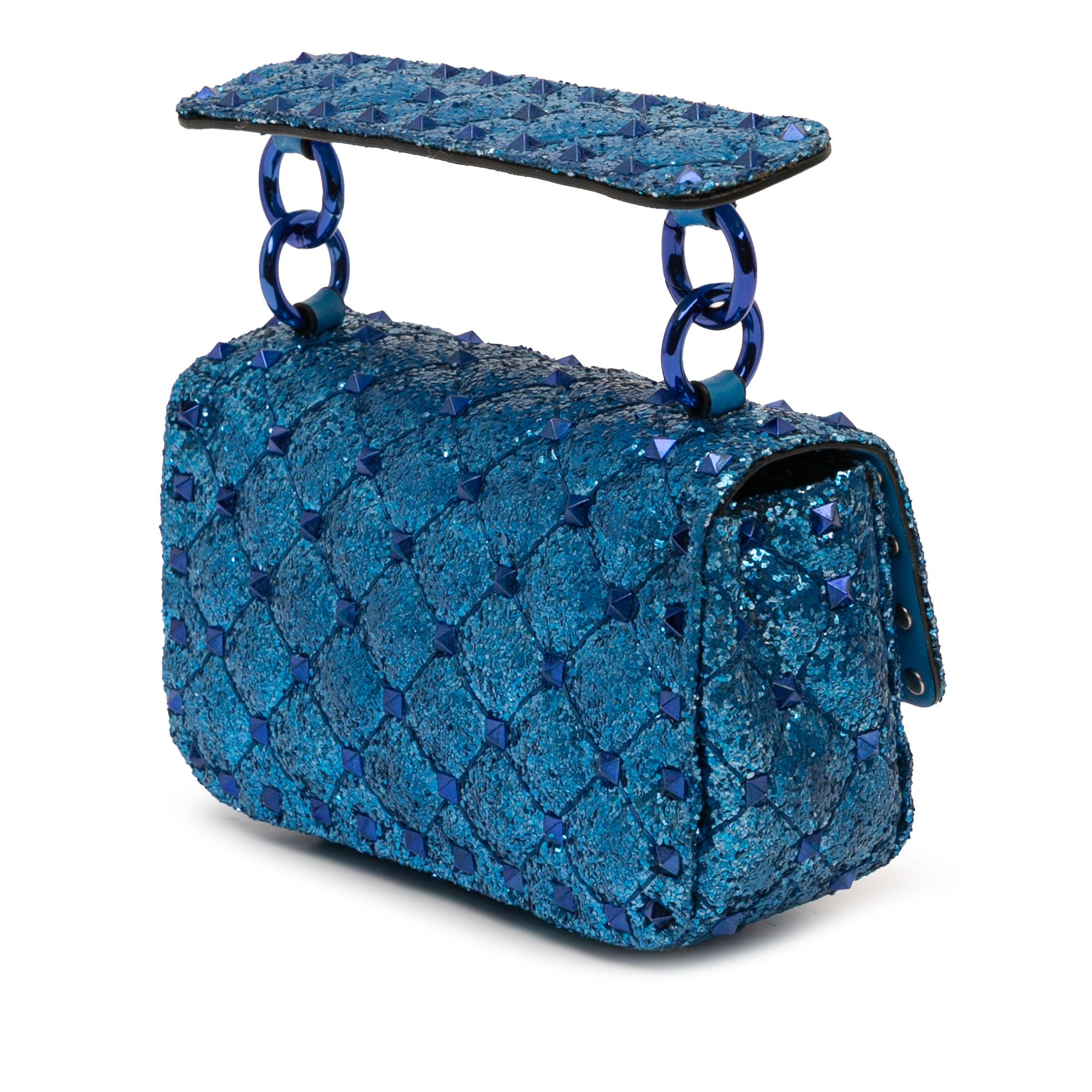 Valentino Valentino Mini Glitter Rockstud Spike Satchel Size ONE SIZE - 2 Thumbnail