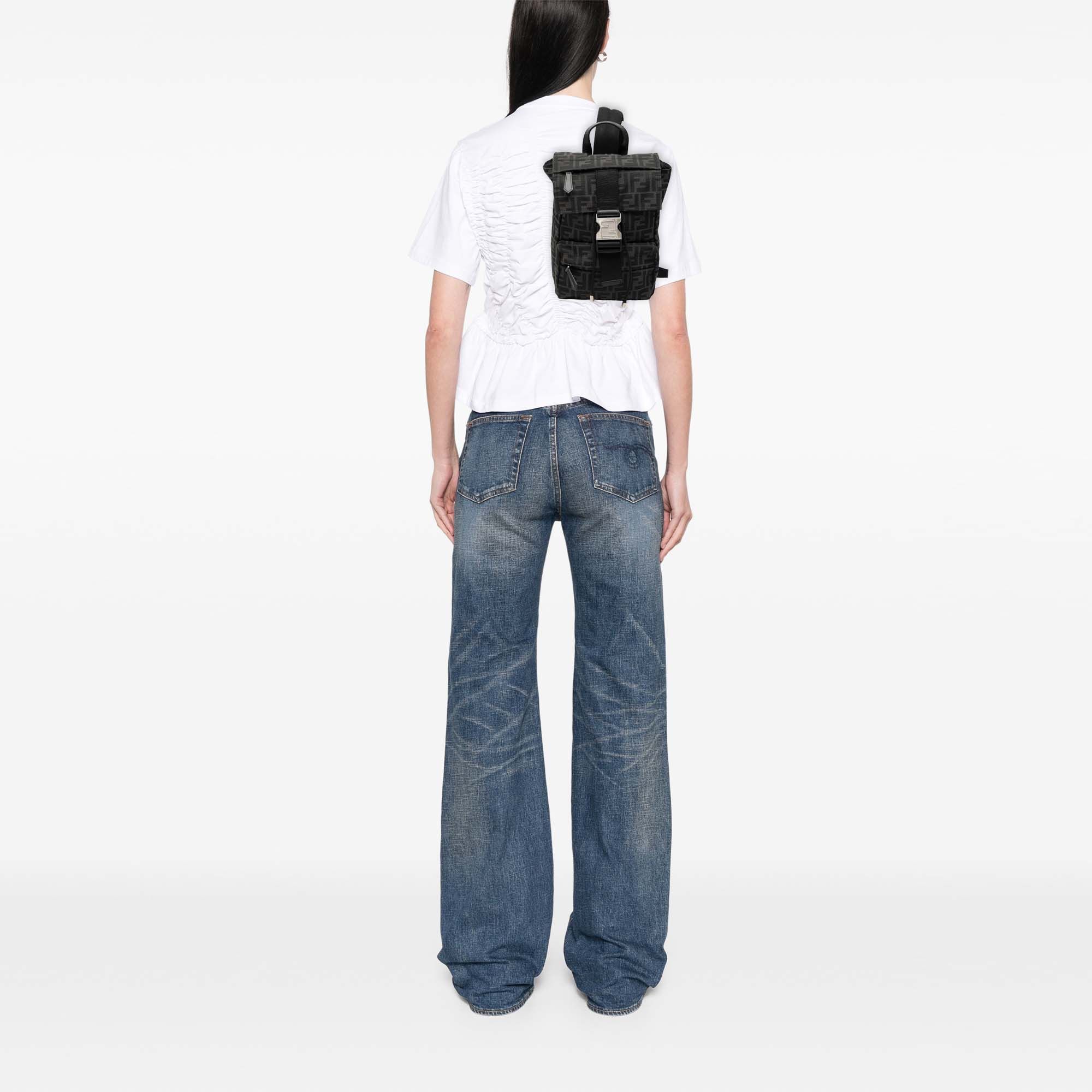 Fendi Fendi Small Zucca Canvas Fendiness Backpack Size ONE SIZE - 7 Thumbnail