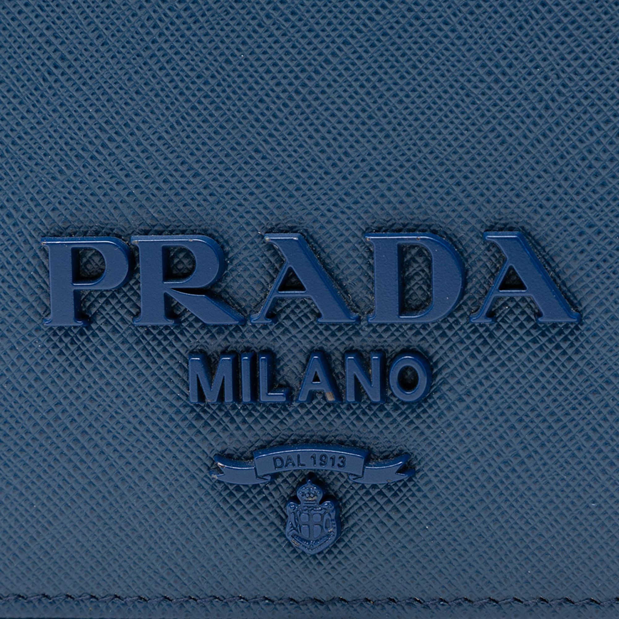 Prada Prada Saffiano Lux Monochrome Wallet on Chain Size ONE SIZE - 5 Thumbnail
