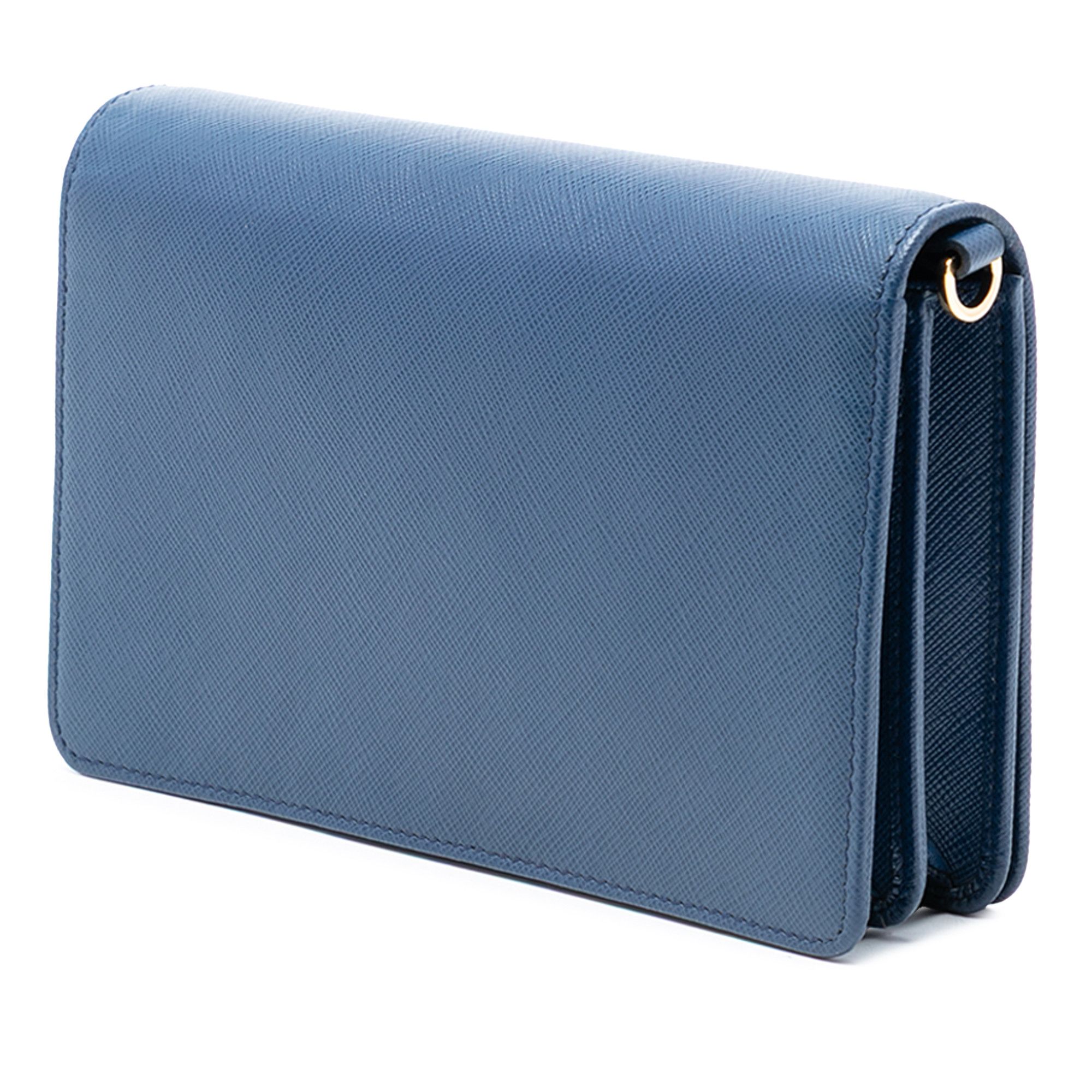 Prada Prada Saffiano Lux Monochrome Wallet on Chain Size ONE SIZE - 2 Thumbnail