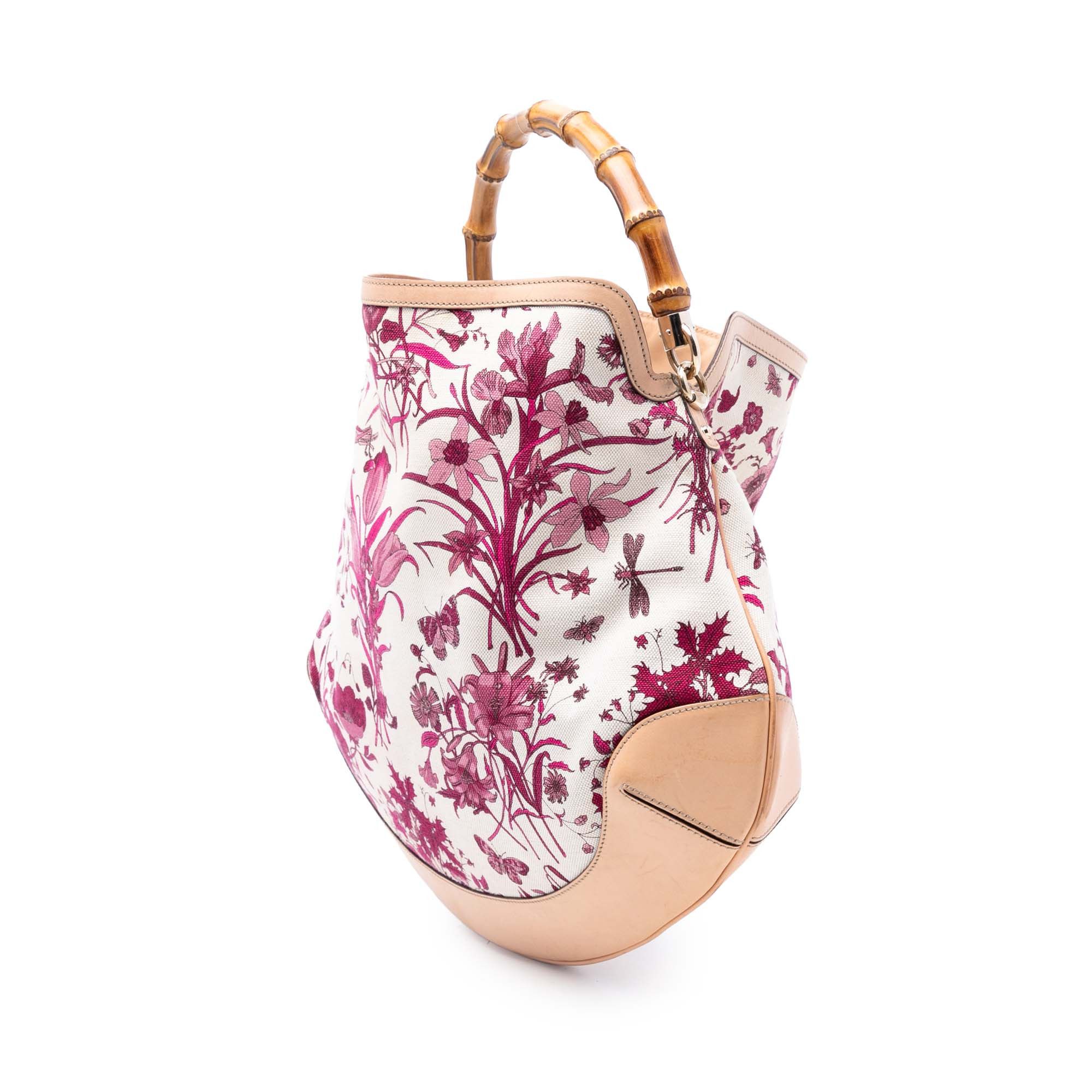 Gucci Gucci Canvas Floral Peggy Bamboo Hobo Size ONE SIZE - 2 Thumbnail