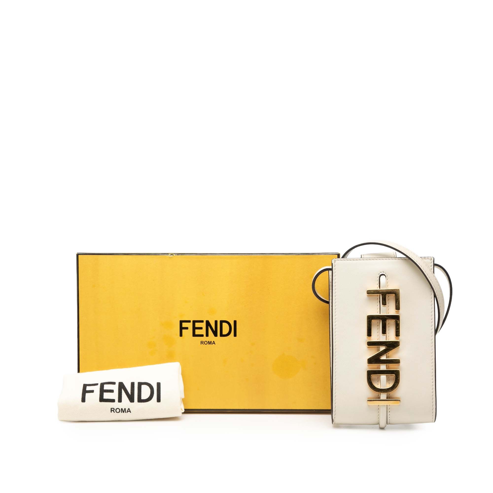 Fendi Fendi Leather Fendigraphy Phone Pouch Size ONE SIZE - 9 Thumbnail