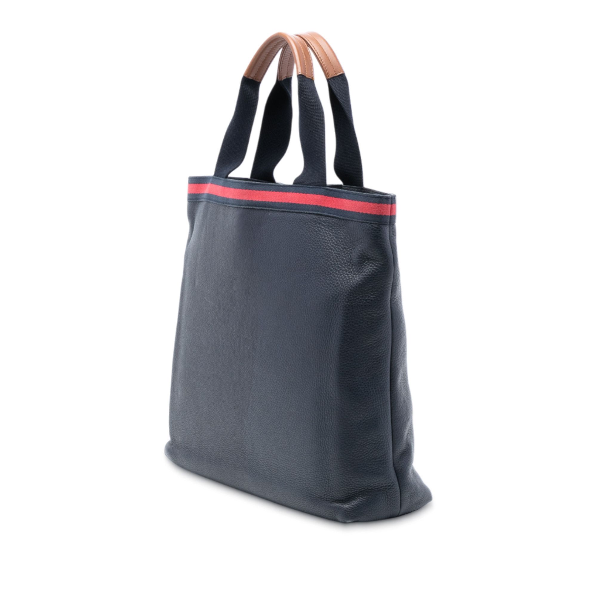 Gucci Gucci Leather Web Tote Size ONE SIZE - 2 Thumbnail