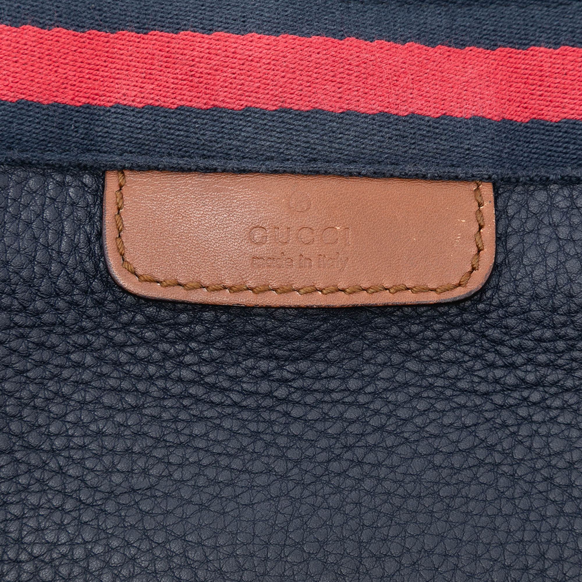 Gucci Gucci Leather Web Tote Size ONE SIZE - 6 Thumbnail