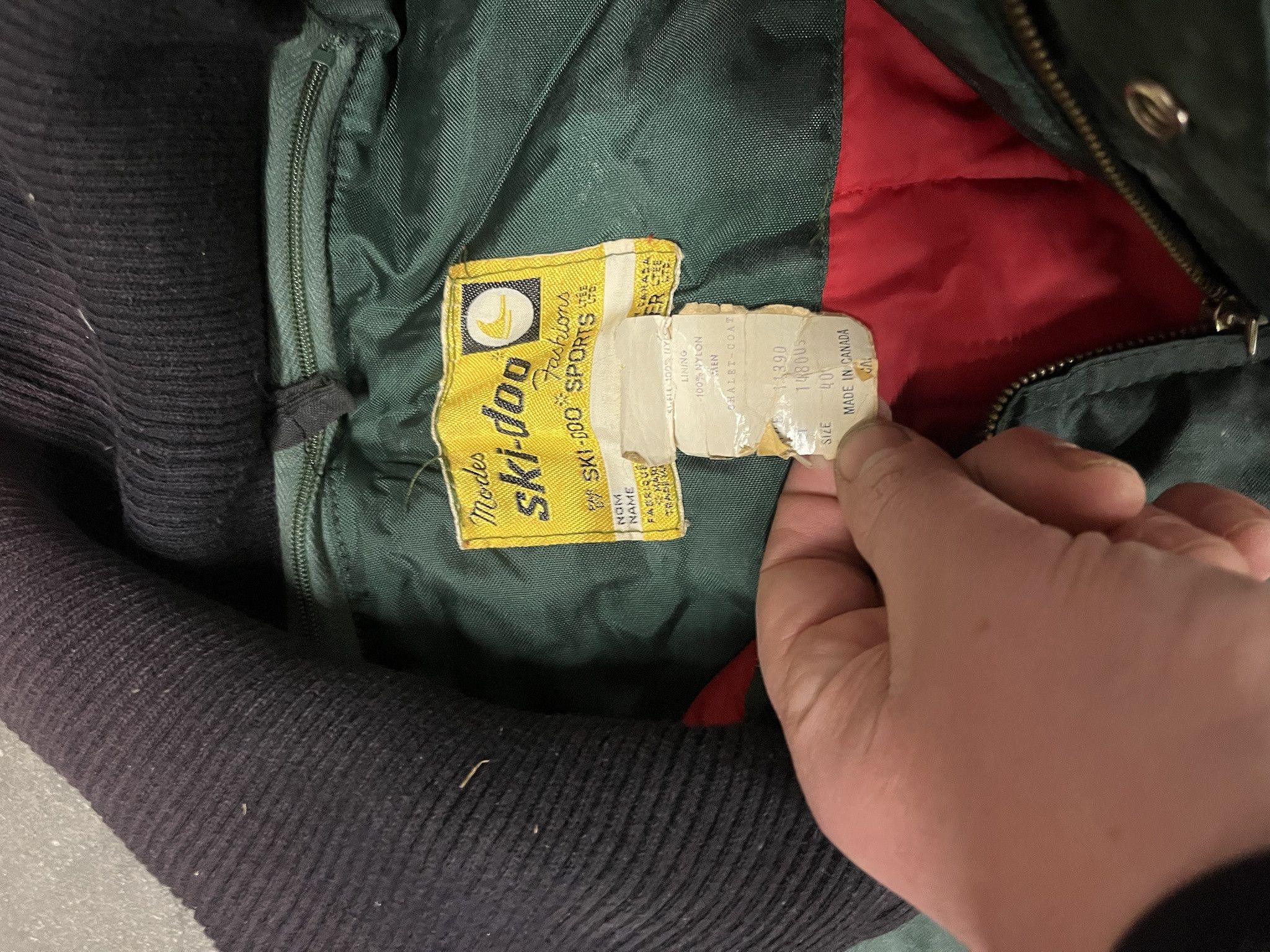 Ski-Doo × Vintage Vintage 1960s Ski Doo Snow jacket Parka Size L (40) Size US L / EU 52-54 / 3 - 4 Thumbnail