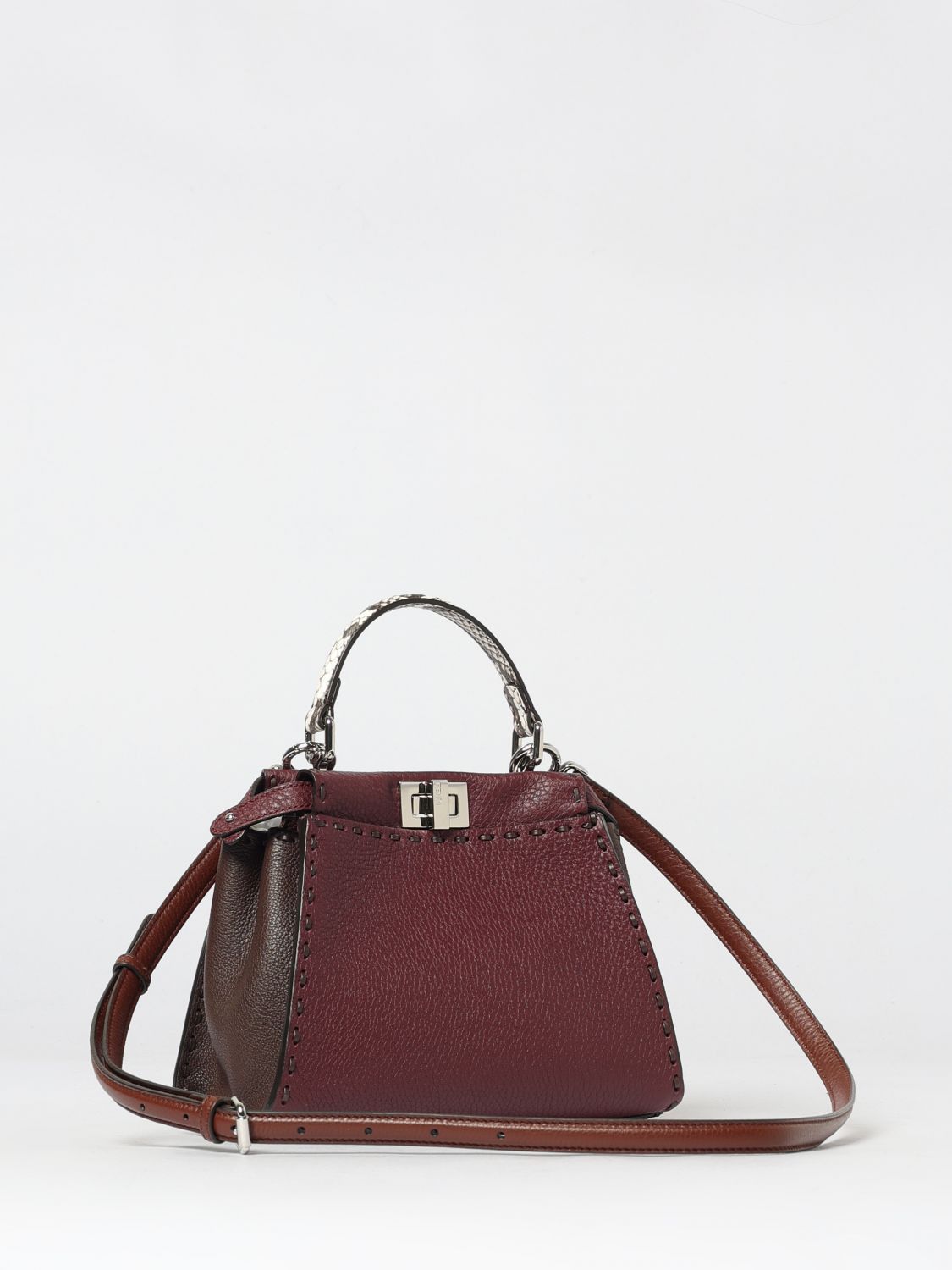 Fendi Fendi Handbag Woman Burgundy Size ONE SIZE - 3 Thumbnail