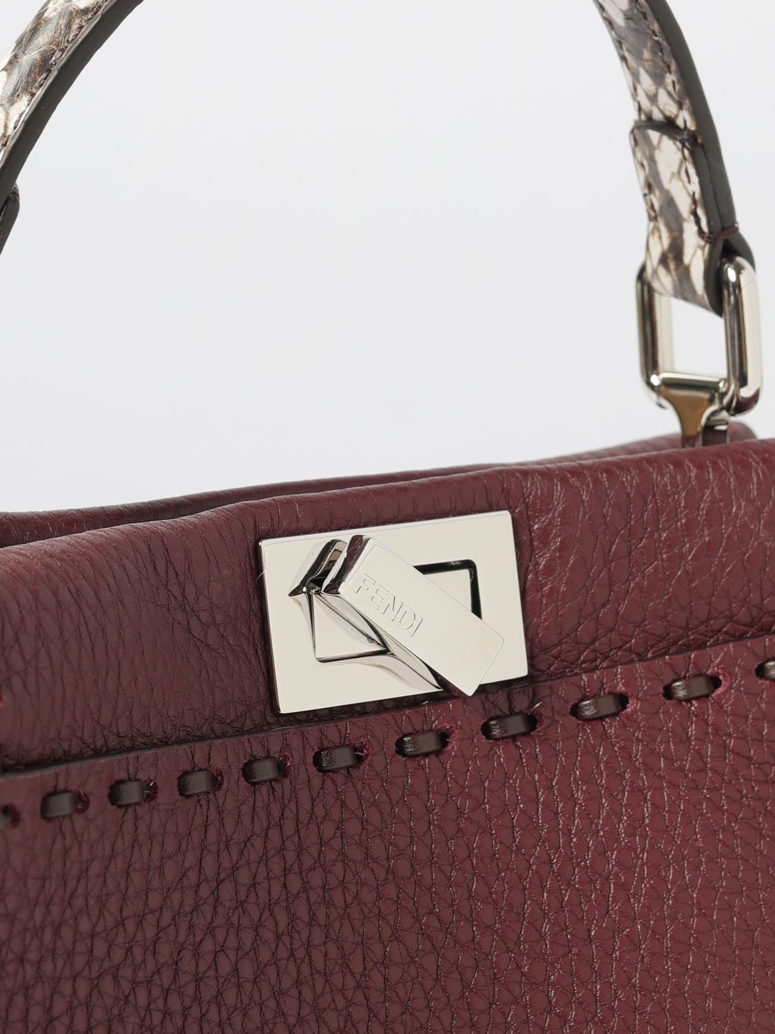 Fendi Fendi Handbag Woman Burgundy Size ONE SIZE - 4 Thumbnail