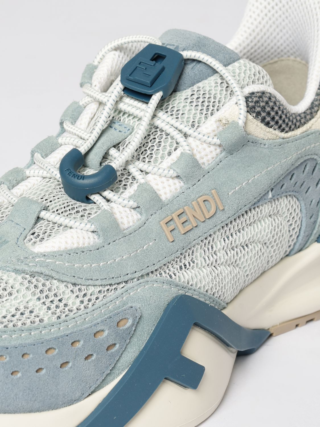 Fendi Fendi Sneakers Woman Gnawed Blue Size US 10 / IT 40 - 4 Thumbnail